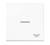 PLACCHETTA INTERUTTORE CON INDICATORE LUMINOSO JUNG LS990KO5LWW - 7 cm larghezza, 7 cm altezza, Peso 0.04 kg, Certificazione IP44