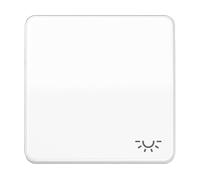 PLACCHETTA INTERUTTORE CON SIMBOLO LUCE JUNG interruttore con CD 590 L WW - 6,7 x 6,7 cm, 0,035 kg