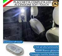 PLACCHETTA LED PAFONIERA SOFT TOUCH PER PORSCHE CAYENNE MK3 6000K BIANCO