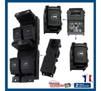 Placchetta Leva Vetro Anteriore Sinistro + Pulsante Per Golf 4 5 Porte