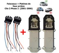 Kit Riparazione Connessione Scheda Fascio + Porta Luci Fanale Posteriore Clio 2