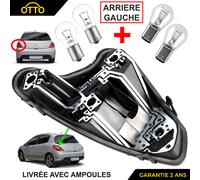 Supporto Per Fanale Posteriore Sinistra + Lampadine Peugeot 308 I Berlina Phase