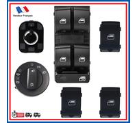 Placchetta + Rotellina Retro + 3 Bottoni + Interrutore Fari Pinze A4 B7 Exeo -