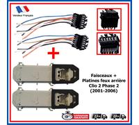 Kit Riparazione Connessione Scheda Fascio + Porta Luci Fanale Posteriore Clio 2