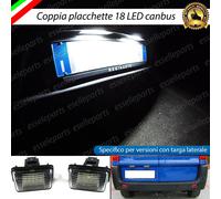 PLACCHETTE A LED LUCI TARGA 18 LED PEUGEOT EXPERT II CON TARGA LATERALE 6000K
