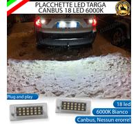 PLACCHETTE A LED LUCI TARGA 18 LED SPECIFICHE BMW X3 E83 6000K BIANCO GHIACCIO