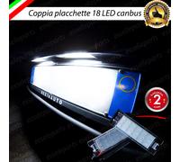PLACCHETTE A LED LUCI TARGA 18 LED SPECIFICHE FIAT 500L 6000K NO ERROR