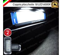 PLACCHETTE A LED LUCI TARGA 18 LED SPECIFICHE JAGUAR XF 6000K NO ERROR