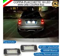 PLACCHETTE A LED LUCI TARGA 18 LED SPECIFICHE MINI ONE COOPER R58 6000K