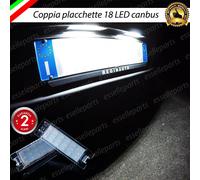 PLACCHETTE A LED LUCI TARGA 18 LED SPECIFICHE PEUGEOT 508 6000K BIANCO NO ERROR