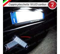 PLACCHETTE A LED LUCI TARGA 18 LED SPECIFICHE PEUGEOT 607 6000K NO ERROR