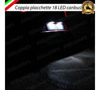 PLACCHETTE A LED LUCI TARGA 18 LED SPECIFICHE RENAULT CLIO MK3 6000K NO ERROR