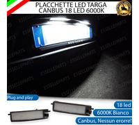 PLACCHETTE A LED LUCI TARGA 18 LED SPECIFICHE TOYOTA IQ 6000K BIANCO GHIACCIO