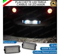 PLACCHETTE A LED LUCI TARGA 18 LED SPECIFICHE VW POLO 9N 6000K NO ERROR