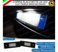 PLACCHETTE A LED LUCI TARGA 24 LED SPECIFICHE ALFA ROMEO GTV 6000K BIANCO CANBUS