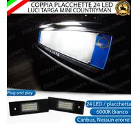 PLACCHETTE A LED LUCI TARGA 24 LED SPECIFICHE MINI COUNTRYMAN R60 6000K NO ERROR