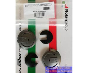 PLACCHETTE COVER VISIERA NOLAN N21 VISOR DARK INOX FLAT BLACK Casco Jet