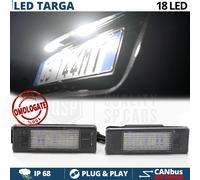 Placchette LED Luci TARGA LED PER NISSAN PULSAR CANbus NO ERROR 6500K Bianco