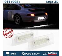 Placchette LED Luci TARGA LED PER Porsche 911 993 93-97 CANbus 6500K Bianco ghia