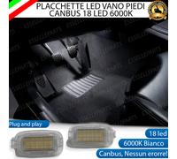 PLACCHETTE LED VANO PIEDI ANTERIORE 18 LED PER MERCEDES CLASSE A W176 6000K