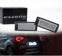 Placchette Luci Targa LED Compatibili con Renault Captur Espace 4 Laguna mk2 Laguna 3 Latitude Modus Scenic 2 Scenic 3 Scenic Xmod Zoe 18 SMD CANBUS 6000K Bianco Ghiaccio Plug & Play Nessun Errore