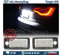 PLACCHETTE Luci TARGA LED PER Audi Q7 4L 10-15 CANBUS Bianco GHIACCIO 6.500K