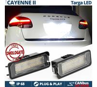 PLACCHETTE Luci TARGA LED per Porsche Cayenne 2 92A 2010> CANBUS 18 LED 6.500K