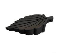 Place - Fermaporta in gomma resistente e antiscivolo con foglie antiscivolo, formato cuneo, protezione per il pavimento, con protezione per le dita tiene saldamente porte di vari spessori