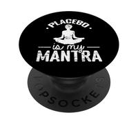 Placebo è il mio umorismo di meditazione mantra PopSockets PopGrip Adesivo