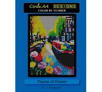 Places of Flower Color by Number Book - Standard paper