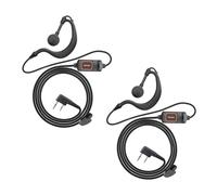 PLACKE Adatto for Baofeng Walkie Talkie Auricolare K-Plug Auricolare Radio bidirezionale Adatto for Baofeng BF-888S UV5R UV-13 PRO Walkie Talkie(2PCS)