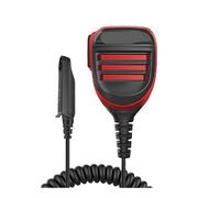 PLACKE Adatto for Microfono Baofeng UV68 PRO Max V2 Walkie Talkie Microfono Altoparlante PTT Impermeabile Adatto for UV9R PRO UV S22 PRO V2 BF 9700 GT 3WP Radio amatoriale(Single PTT-Mic-Red)