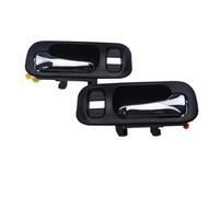 PLACKE Cromo Grigio/Nero Maniglia Interna della Porta Interna Anteriore Sinistra Destra Misura for Honda CRV 97-01 Odyssey 1995-1998 72124S10A11ZA,72164S10A11ZA(Front Pair Black)