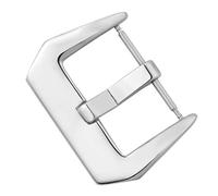 PLACKE Fibbia in acciaio inossidabile 316L adatta for fibbia ad ardiglione opaca e lucida Panerai 18mm 20mm 22mm 24mm 26mm accessori for cinturino in metallo(Silver-Polished,26mm)