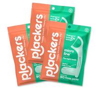 Plackers Micro Menta Filo interdentale Picks, 90 pezzi (confezione da 3)