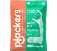 Plackers Micro Mint Rinfresca l'alito, Flossers dentali Mint 90 ogni (confezione da 2)