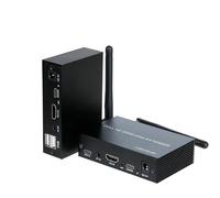 PLACUNT 1 coppia di adattatori estensori for display wireless KVM 200 m, video e trasmettitore HDMI compatibili, supporto for mouse tastiera facile da usare
