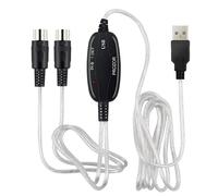 PLACUNT Convertitore di cavo for tastiera MIDI USB Cavo da a for editing musicale facile da usare