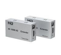 PLACUNT Convertitore video 4k 120M for extender compatibile con HDMI tramite cavo Ethernet Cat5e Cat6 RJ45 vs trasmettitore/ricevitore via 1080p facile da usare