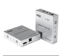 PLACUNT Extender compatibile con HDMI IP H.264 da 200 M tramite cavo CAT5e CAT6 RJ45 Convertitore video 1080p Trasmettitore Ricevitore for PC a TV facile da usare