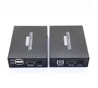 PLACUNT Extender KVM da 60 m su cavo Ethernet Cat5/6, compatibile con HDMI 1080P, USB RJ45, supporto for tastiera e mouse for monitor PC facile da usare