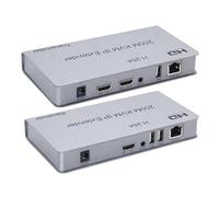 PLACUNT Extender KVM HDMI compatibile con 200M su cavo Ethernet RJ45 Cat5e/6 IP USB tramite switch di rete Supporto mouse e tastiera facile da usare