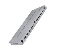 PLACUNT Matrice HDMI 4x4 4K@60Hz compatibile con estrattore HDR 18Gbps 2.0 Switcher Splitter 4 in out Supporto RS232 facile da usare(4K 60Hz 4x4)
