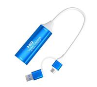 PLACUNT Scheda di acquisizione video USB3.0 for HDMI a Tipo-C 4K a 60Hz Video Record Box Game Grabber 2160P facile da usare(USB and TYPE-C)