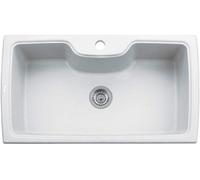 Plados HR0860 lavello BIANCO LATTE monovasca 86x50 ad incasso Rettangolare