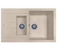 Plados Lavello AM7815 ELEGANCE 2 vasche e gocciolatoio Cucina incasso VARI CO...