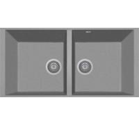 Plados Lavello Cucina 2 Vasche eff. Fragranite 86 cm Sottotop UG56 AM8620ST