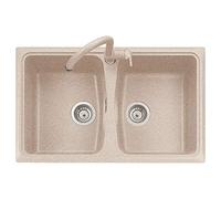 Lavello Cucina 2 Vasche eff. Fragranite Plados 79 cm Avena Spazio SP0792UG94