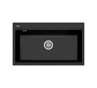 Plados LX8610 UM44 - Lavello da cucina 1 Vasca 86 cm Ultrametal Black