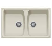 Plados SP0792 UG56 - Lavello da cucina 2 Vasche 79 cm Ultragranit Jasmine